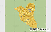 Savanna Style Map of Yanting, single color outside
