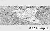 Gray Panoramic Map of Yanting