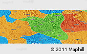 Political Panoramic Map of Yanting
