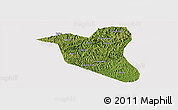 Satellite Panoramic Map of Yanting, cropped outside