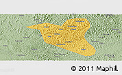 Savanna Style Panoramic Map of Yanting