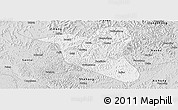 Silver Style Panoramic Map of Yanting