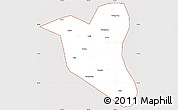 Classic Style Simple Map of Yanting, cropped outside