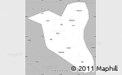 Gray Simple Map of Yanting