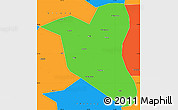 Political Simple Map of Yanting