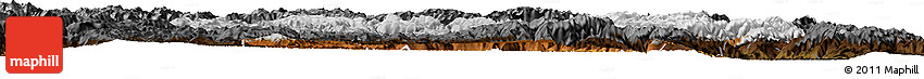 Physical Horizon Map of Yanyuan, darken