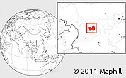 Blank Location Map of Yanyuan