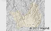Shaded Relief Map of Yanyuan, desaturated
