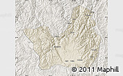 Shaded Relief Map of Yanyuan, lighten