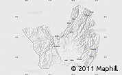 Silver Style Map of Yanyuan, single color outside