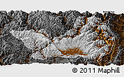 Physical Panoramic Map of Yanyuan, darken