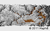 Physical Panoramic Map of Yanyuan, desaturated