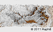 Physical Panoramic Map of Yanyuan, lighten