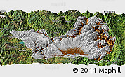 Physical Panoramic Map of Yanyuan, satellite outside