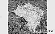 Physical 3D Map of Zamtang, darken