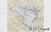 Physical 3D Map of Zamtang, shaded relief outside
