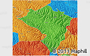Political 3D Map of Zamtang