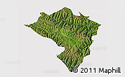 Satellite 3D Map of Zamtang, cropped outside