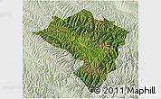 Satellite 3D Map of Zamtang, lighten