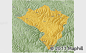 Savanna Style 3D Map of Zamtang