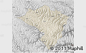 Shaded Relief 3D Map of Zamtang, physical outside