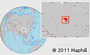 Gray Location Map of Zamtang