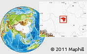 Physical Location Map of Zamtang, highlighted country