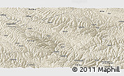 Shaded Relief Panoramic Map of Zamtang