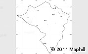 Blank Simple Map of Zamtang, cropped outside