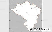 Gray Simple Map of Zamtang, cropped outside