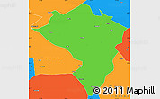 Political Simple Map of Zamtang