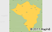 Savanna Style Simple Map of Zamtang, single color outside