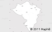 Silver Style Simple Map of Zamtang, cropped outside