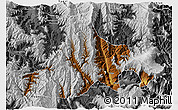 Physical 3D Map of Zhaojue, desaturated