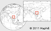 Blank Location Map of Zhaojue, within the entire country