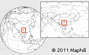 Blank Location Map of Zhaojue, highlighted parent region, within the entire country