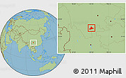 Savanna Style Location Map of Zhaojue