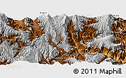 Physical Panoramic Map of Zhaojue