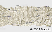 Shaded Relief Panoramic Map of Zhaojue