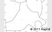 Blank Simple Map of Zhaojue, no labels