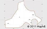 Classic Style Simple Map of Zhaojue, cropped outside