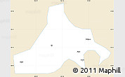 Classic Style Simple Map of Zhaojue, single color outside