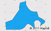 Political Simple Map of Zhaojue, cropped outside