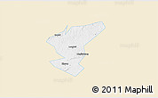 Classic Style 3D Map of Zigong Shiqu, single color outside