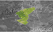 Satellite 3D Map of Zigong Shiqu, desaturated