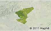 Satellite 3D Map of Zigong Shiqu, lighten