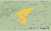 Savanna Style 3D Map of Zigong Shiqu