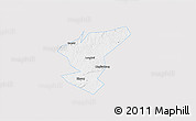 Silver Style 3D Map of Zigong Shiqu, single color outside