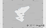 Gray Map of Zigong Shiqu, single color outside