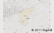 Shaded Relief Map of Zigong Shiqu, lighten, semi-desaturated